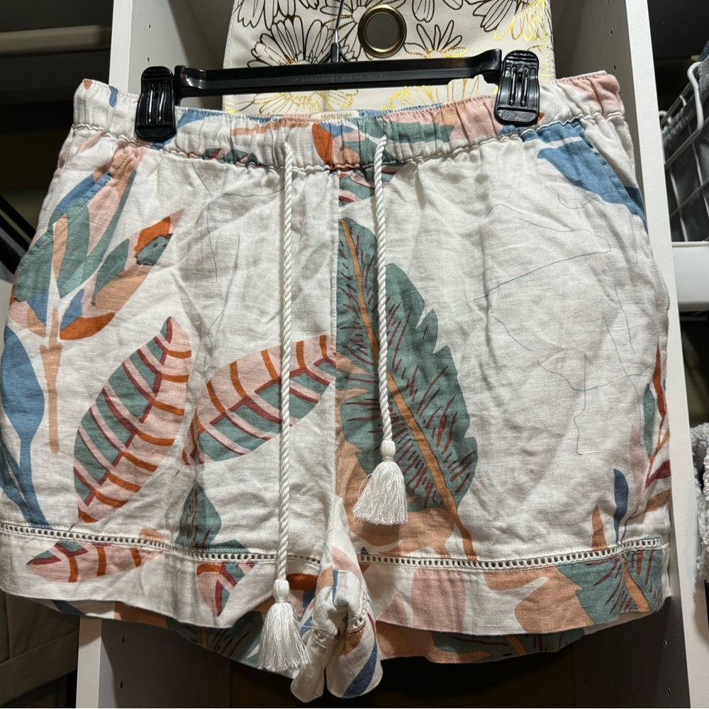 Cynthia Rowley large linen shorts